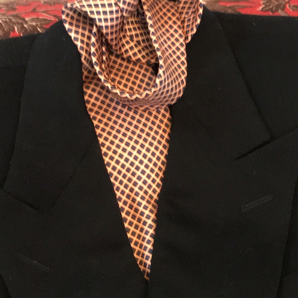 GIFTABLE🎁DOLCE & GABBENA SILK CREVAT (TIE) NEW IN BOX WITH TAGS RETAIL $700. - Picture 12 of 16